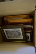 BOX CONTAINING MIXED PICTURES AND PRINTS - NAVE LOOKING EAST, WELLS CATHEDRAL