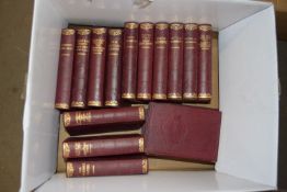 BOX OF DICKENS BOOKS - OLIVER TWIST, DOMBEY & SON, A CHRISTMAS CAROL ETC