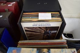 CASE OF VINTAGE RECORDS INCLUDING HANK WILLIAMS ETC