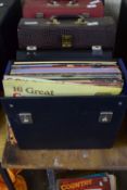 CASE OF VINTAGE RECORDS INCLUDING GREAT COUNTRY & WESTERN HITS, WILLIE NELSON, NIGHT LIFE, EDDIE