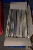 BOX CONTAINING VINTAGE RECORDS INCLUDING JOHN DENVER, ELKIE BROOKS ETC