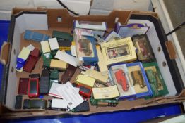 BOX CONTAINING MODEL CARS, DAYS GONE BY, LLEDO ETC