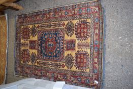 PANELLED RUG, APPROX 155 X 113CM