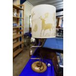 WOODEN TABLE LAMP WITH SHADE