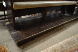 PAINTED PINE PEW BASE, LENGTH APPROX 216CM