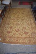 LARGE RUG WITH STYLISED FLORAL DESIGN, APPROX 241 X 169CM