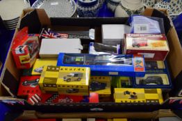 BOX CONTAINING BOXED MODEL CARS