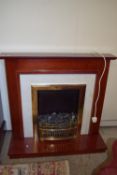 ELECTRIC FIRE AND SURROUND, APPROX 102CM WIDE