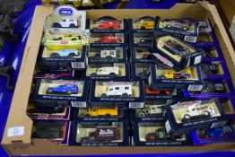 TRAY CONTAINING MODEL CARS, MAINLY 50S AND 60S CLASSIC COLLECTION BY DAYS GONE BY