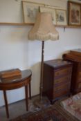 STAINED WOOD LAMP STANDARD