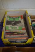 BOX CONTAINING TT ISLE OF MAN PROGRAMMES AND MAGAZINES