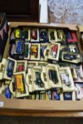 BOX OF MODEL CARS, MAINLY LLEDO