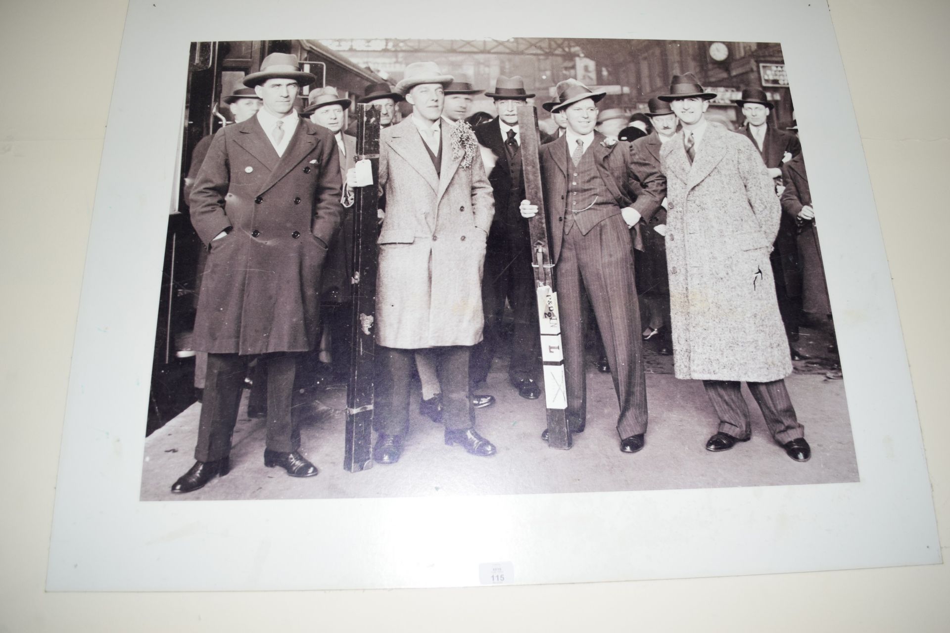 Poster of four championship snooker players, width approx 103cm