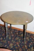 Round bar table, diam 75cm x 75cm high