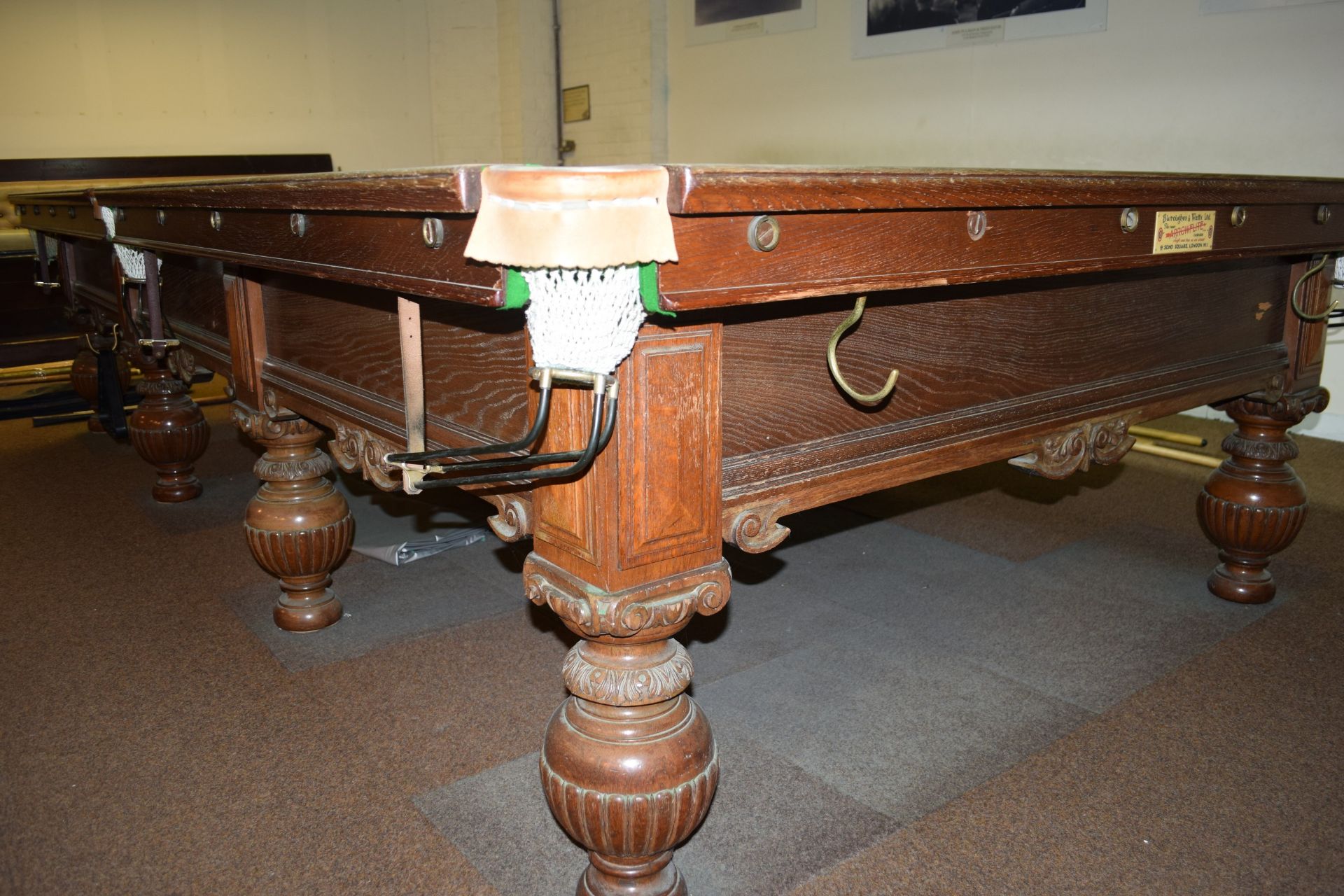 Full size Burroughs & Watts competition snooker table - Image 4 of 4