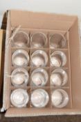 Box of 12 IPA Greene King pint glasses