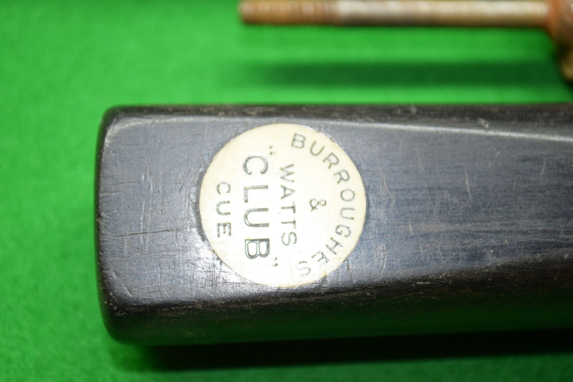 Vintage Burroughs & Watts snooker cue along with a carrying case, (a/f) - Image 2 of 2