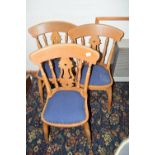 Pine dining chair x 3