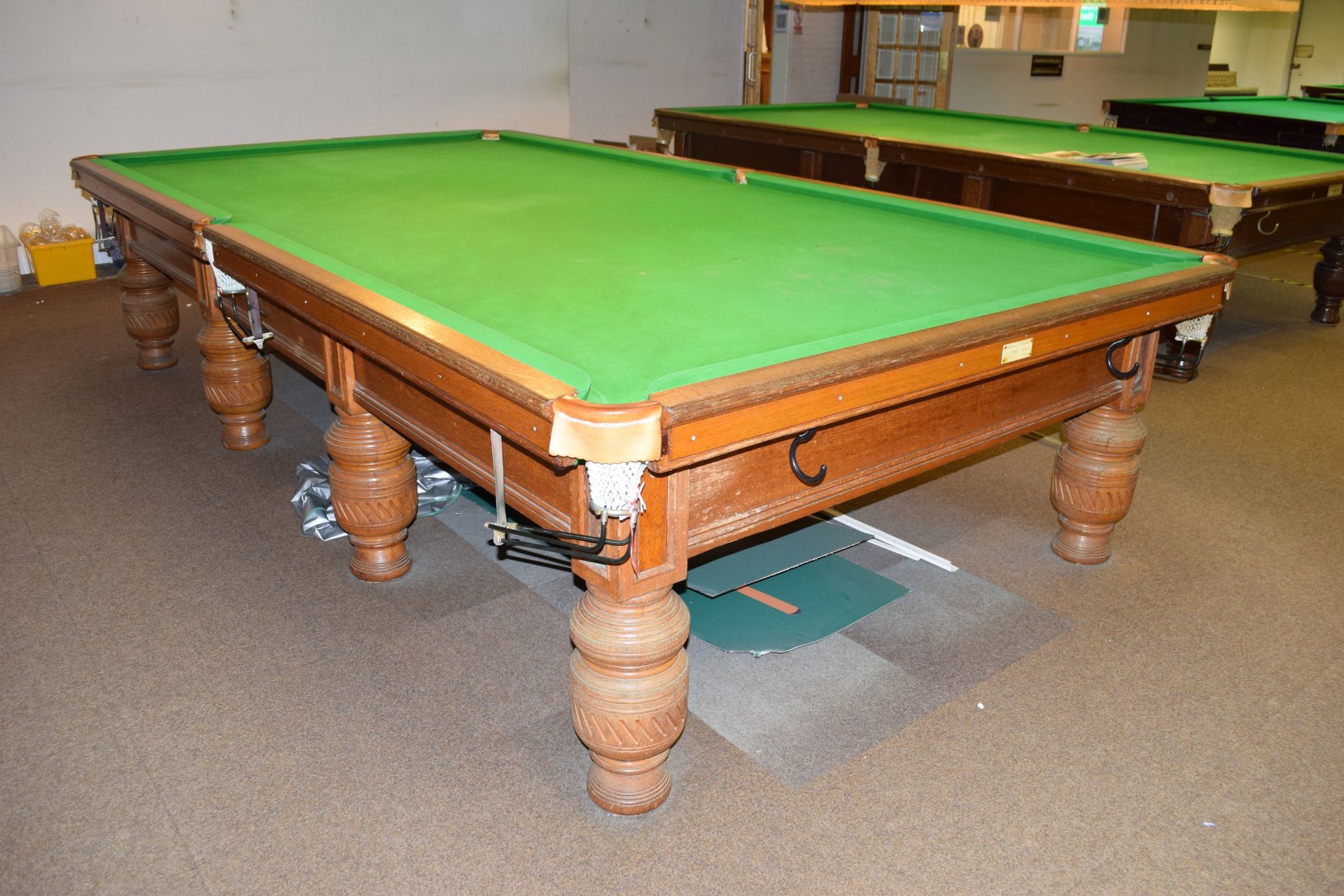 Burroughs & Watts full size competition standard billiards table