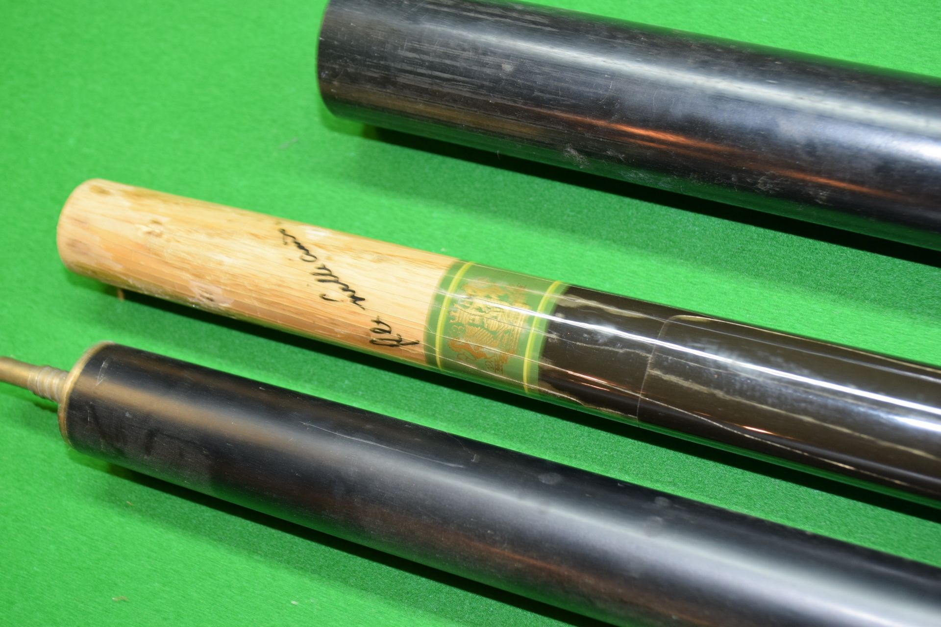 Signature part Jimmy White snooker cue, and a further part snooker cue and a cue extender - Image 2 of 2