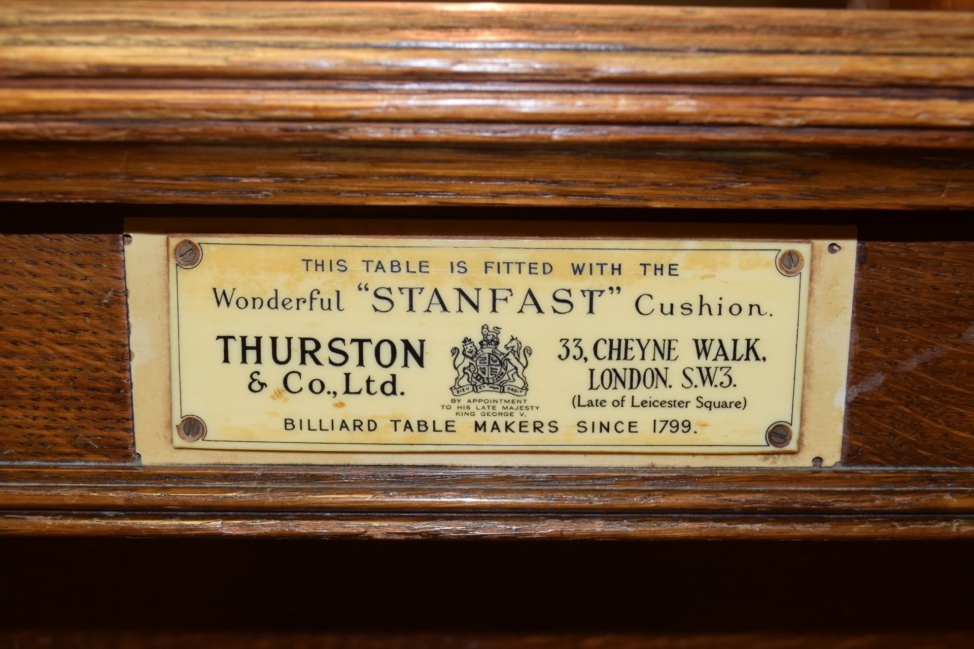 Thurston & Co full size billiards table - Image 2 of 2