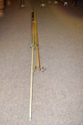 Snooker rest set to include two standard size spider rests and a long reach set, an extended cue