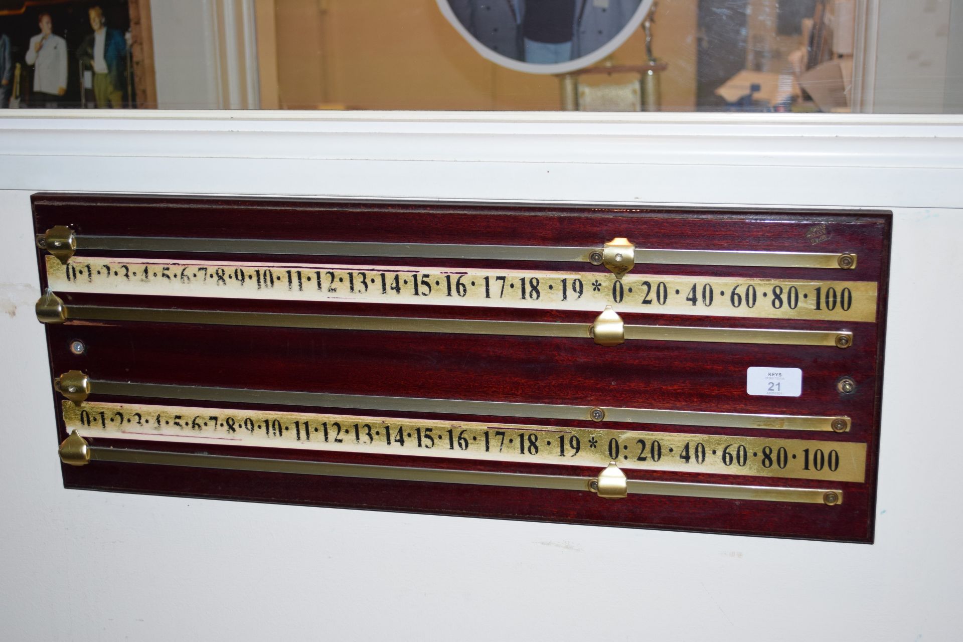 Snooker score board width approx 65cm