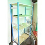Freestanding shelves, width approx 1m x 180cm height x 50cm depth