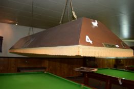 Riley traditional full size snooker table lighting shade