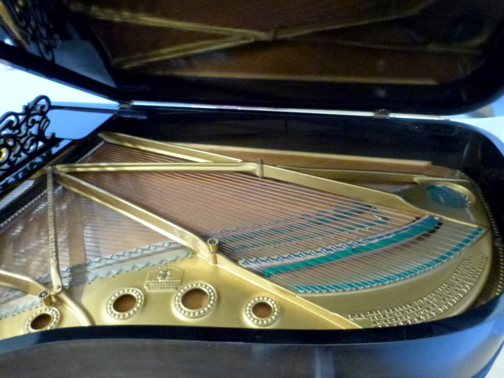 Steinway & Sons grand piano -1906 Seven foot full length serial model 121681- ebonised, retailed by - Image 10 of 17