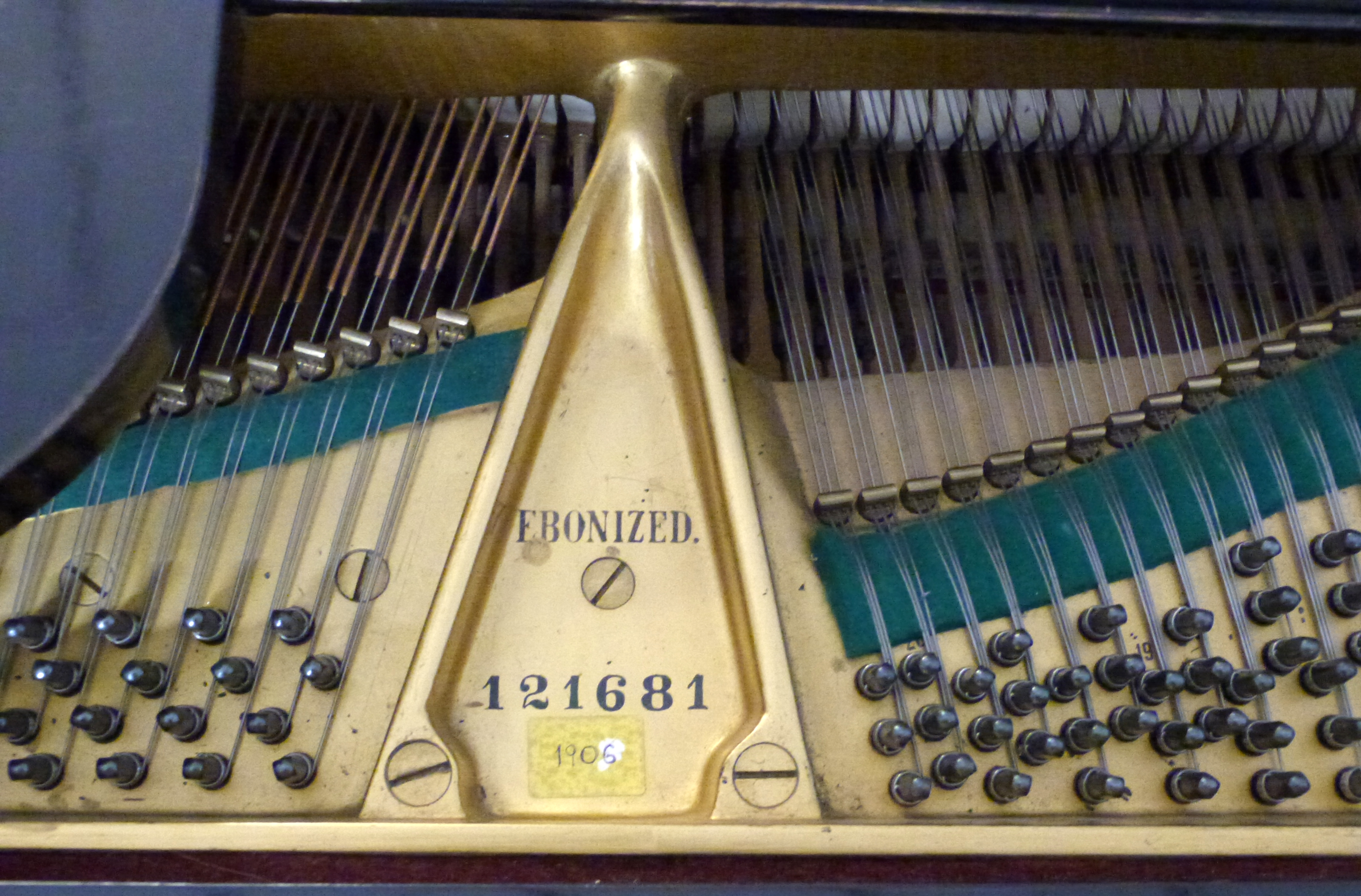 Steinway & Sons grand piano -1906 Seven foot full length serial model 121681- ebonised, retailed by - Image 2 of 17