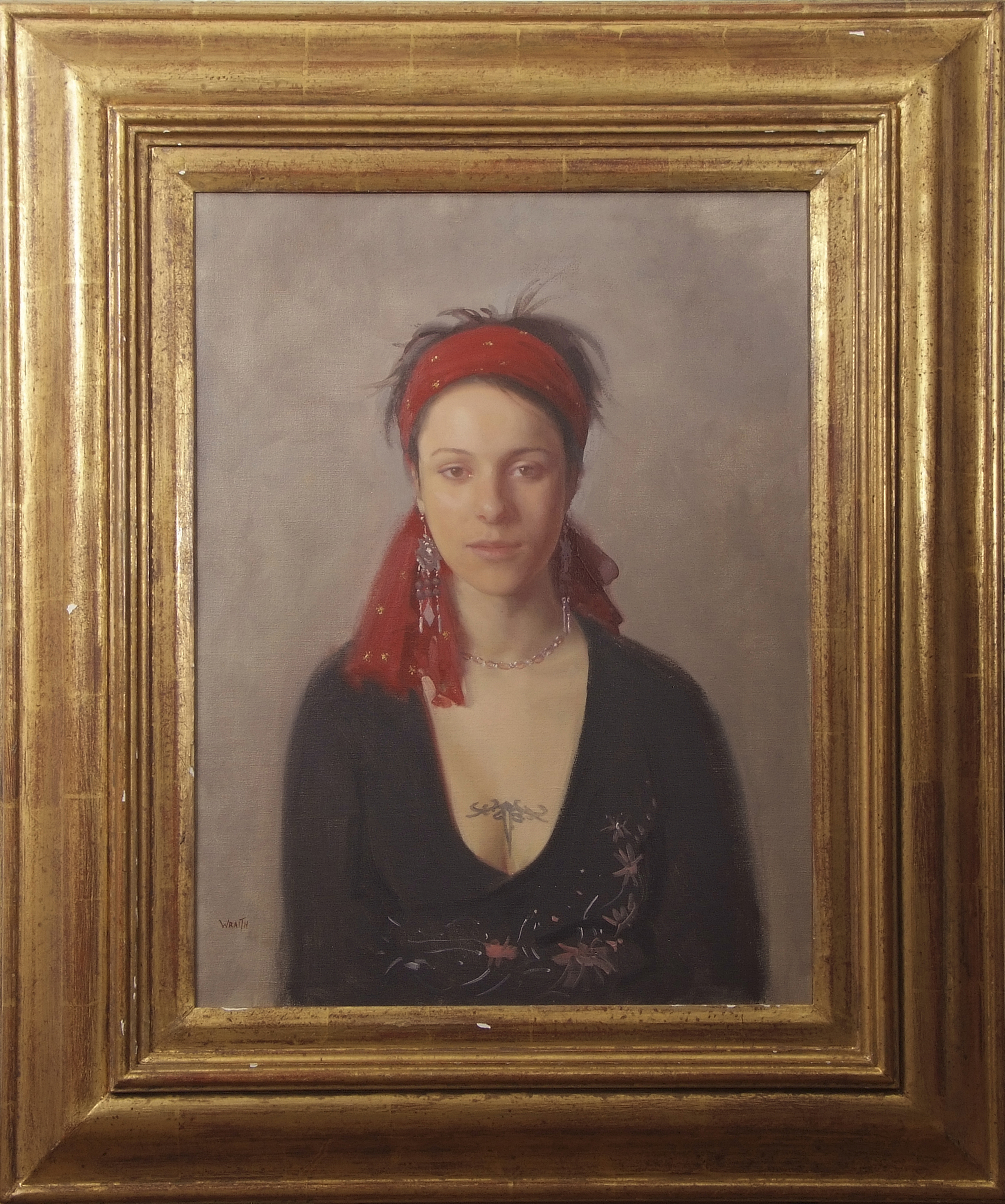 AR Robbie Wraith, RP (born 1952), "Magdalena", oil on canvas, signed lower left, 59 x 44cm.