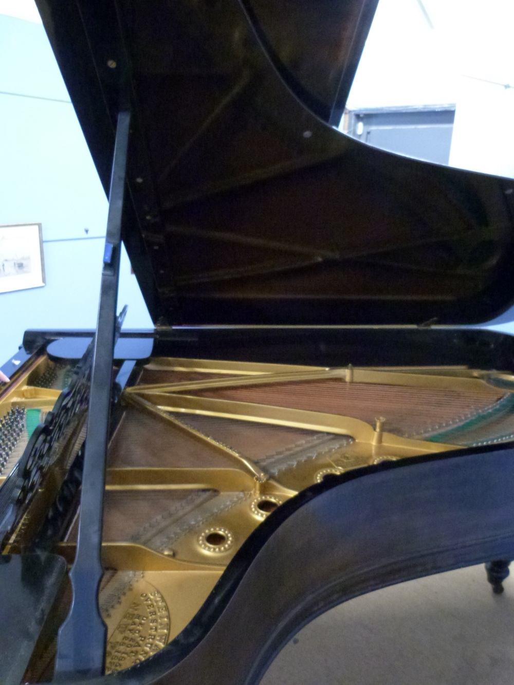 Steinway & Sons grand piano -1906 Seven foot full length serial model 121681- ebonised, retailed by - Image 11 of 17