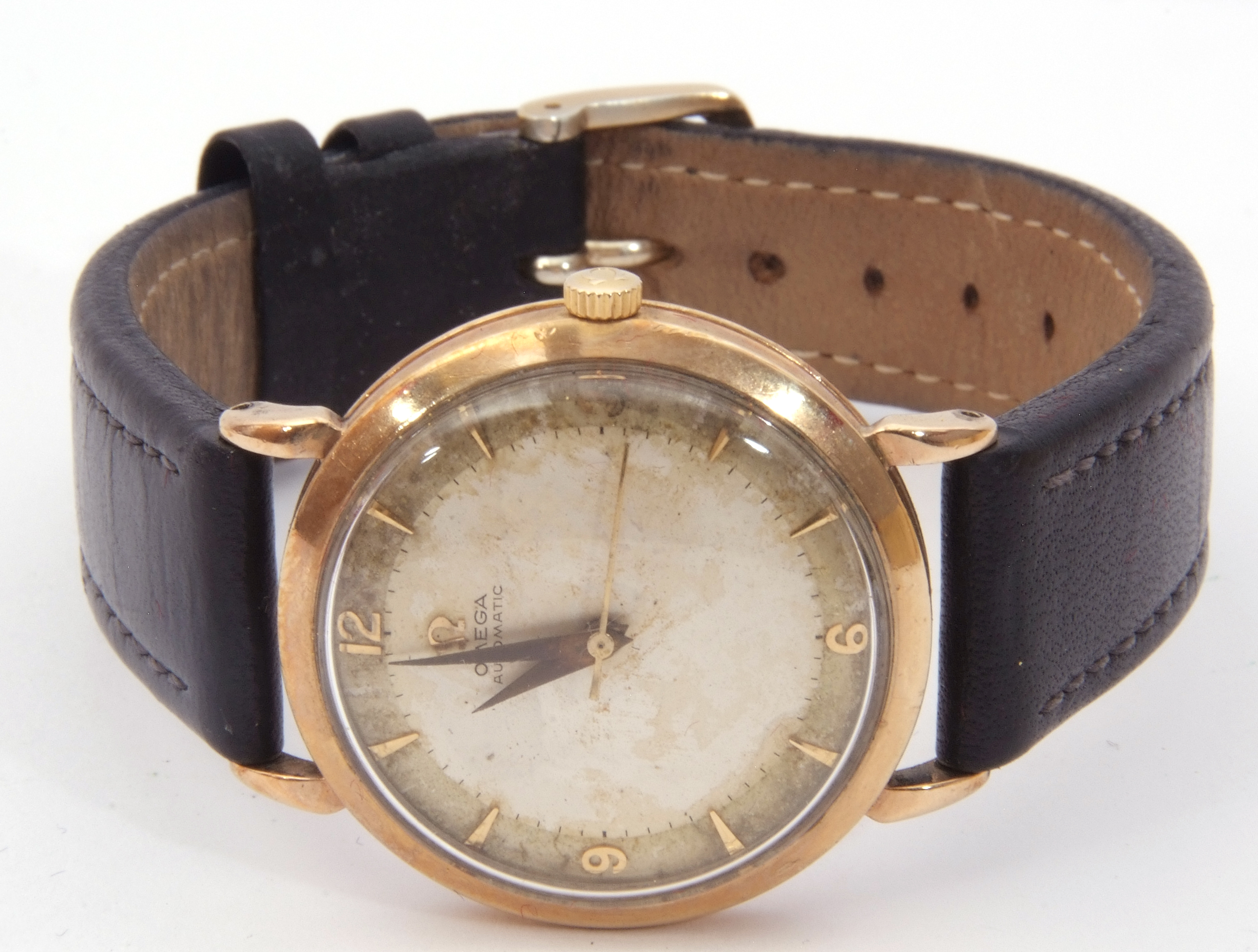 Third quarter of the 20th century gents Omega 9ct gold cased automatic movement wrist watch, with - Image 2 of 14