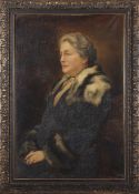 Arthur Twidle, Portrait of the artist's mother, oil on canvas, signed and dated 1930 lower right, 90
