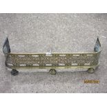 SMALL BRASS FIRE KERB, LENGTH APPROX 87CM