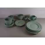 GREEN GLAZED KITCHEN WARES