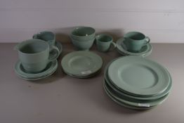 GREEN GLAZED KITCHEN WARES