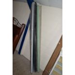 QUANTITY OF VINTAGE CLASSROOM ROLLER BLACKBOARDS