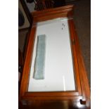 EDWARDIAN STYLE GLAZED WALL DISPLAY CABINET, APPROX 53CM MAX X 98CM MAX X 12CM MAX