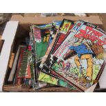 BOX CONTAINING AMERICAN STYLE COMICS, MAINLY BY MARVEL