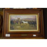THREE FRAMED HORSE PRINTS AFTER MUNNINGS