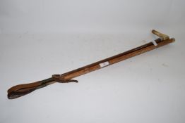 RIDING CROP AND TWO CANES WITH SILVER MOUNTS, ONE FOR THE WARWICKSHIRE YEOMANRY
