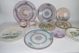 QUANTITY OF CERAMICS WITH PASTEL DESIGN OF FLOWERS