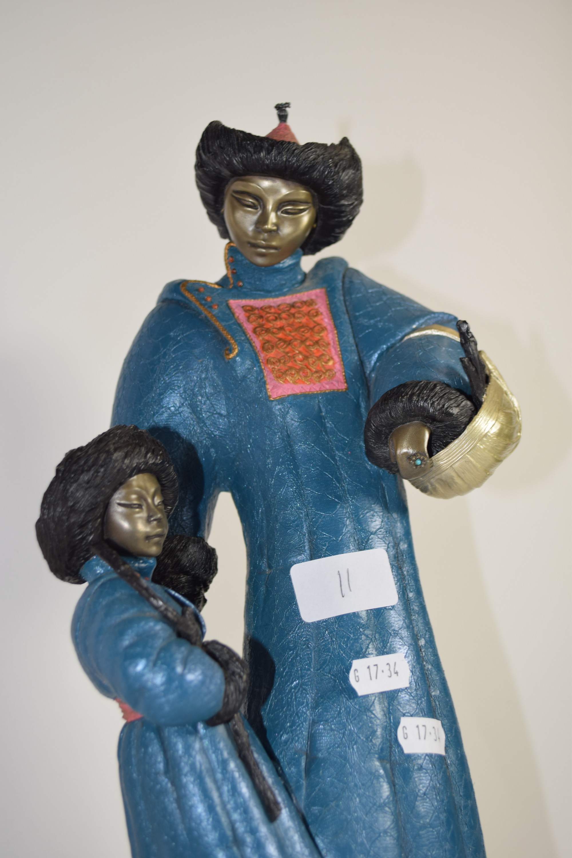 PAIR OF ORIENTAL FIGURES - Image 3 of 3