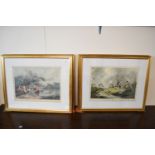 SET OF SIX HUNTING AND SHOOTING PRINTS AFTER HOWITT, EACH APPROX 34 X 45CM