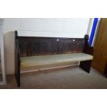 PAINTED PINE PEW, LENGTH APPROX 128CM
