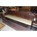PAINTED PINE PEW, LENGTH APPROX 211CM