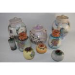 CERAMIC JARS AND COVERS