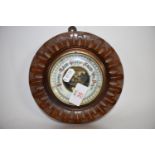 BAROMETER IN OAK FRAME